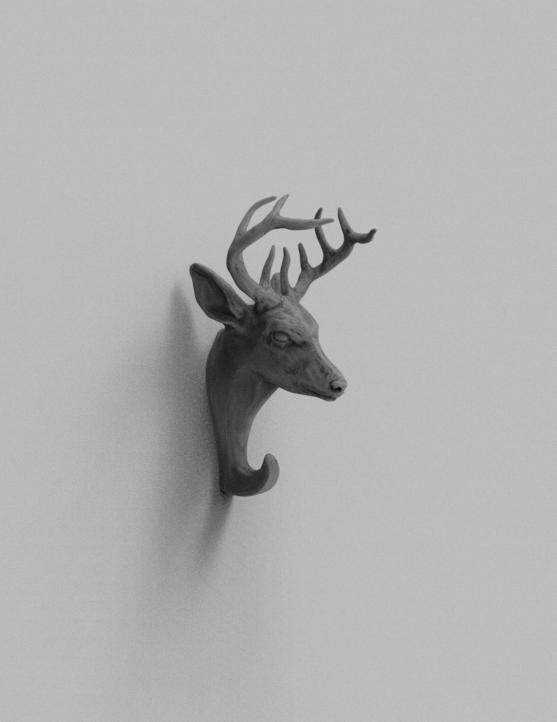 Deer Wall Hook Printable 3D print model_1