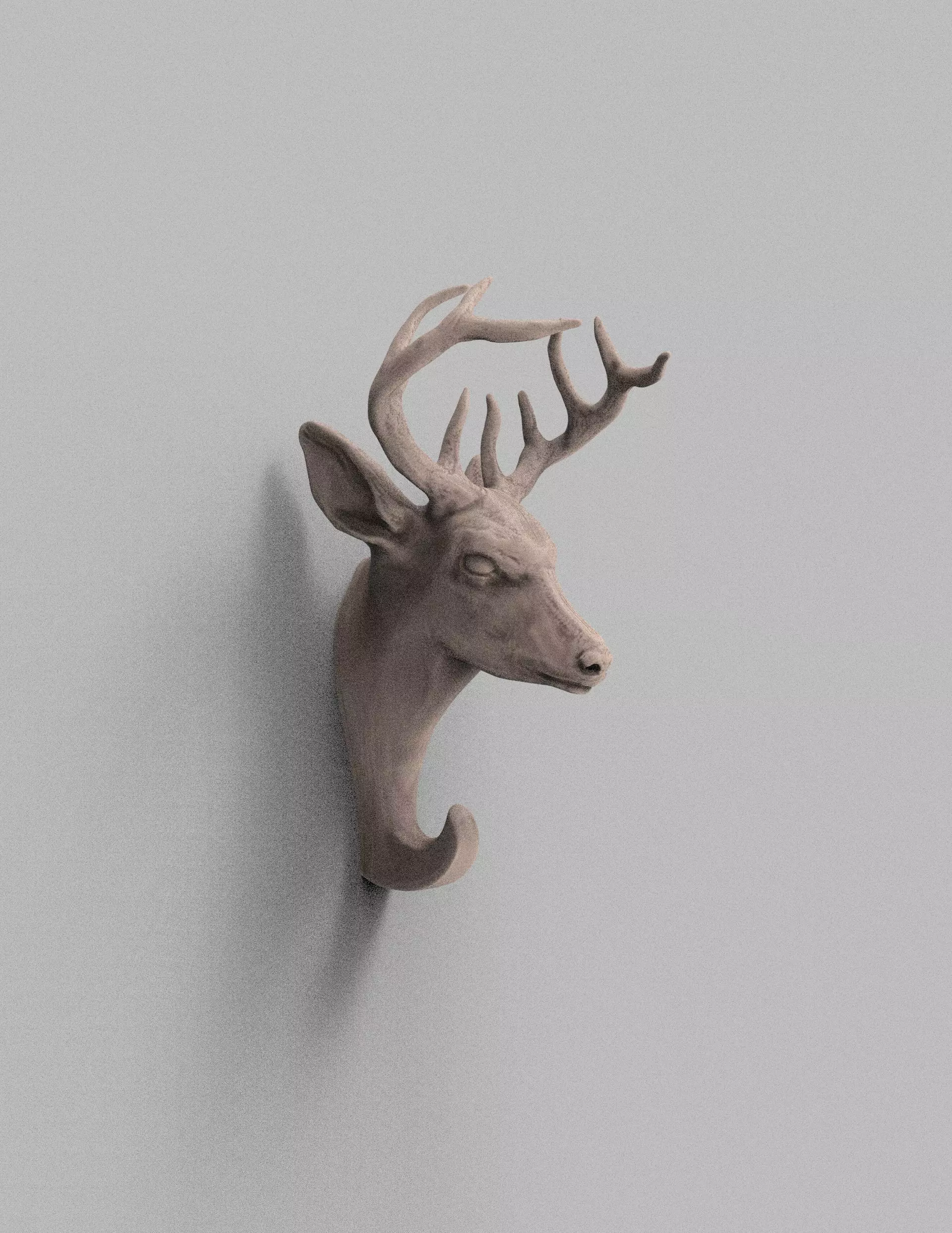 Deer Wall Hook Printable 3D print model_0