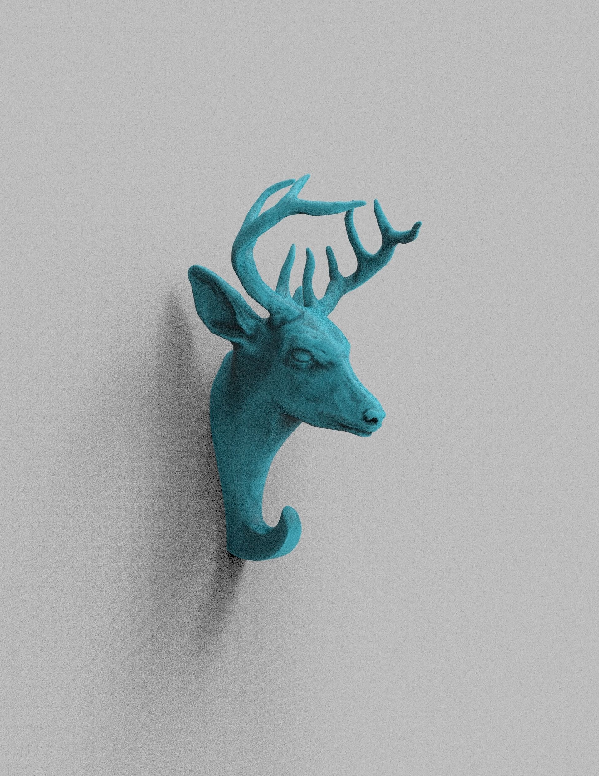 Deer Wall Hook Printable 3D print model_18
