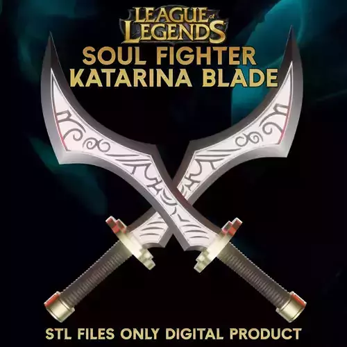 The Sinister Blade Katarina League of Legends Wild Rift 3D print model