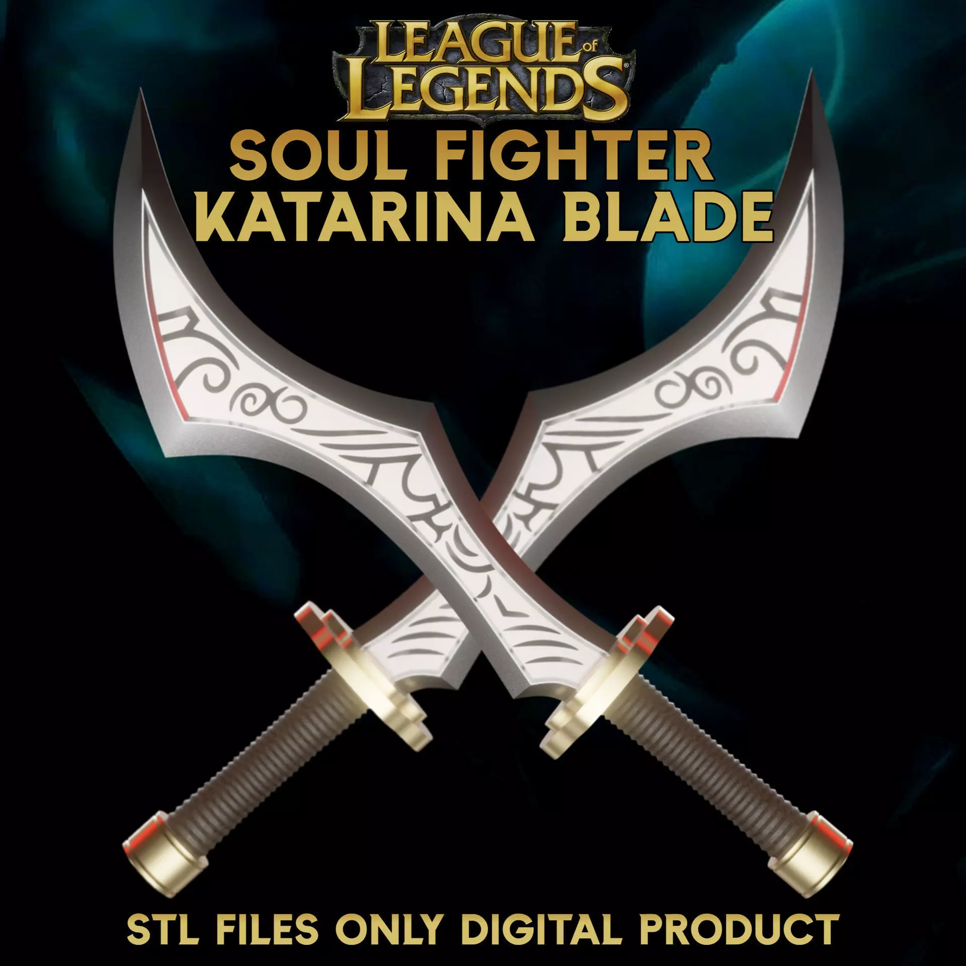 The Sinister Blade Katarina League of Legends Wild Rift 3D print model
