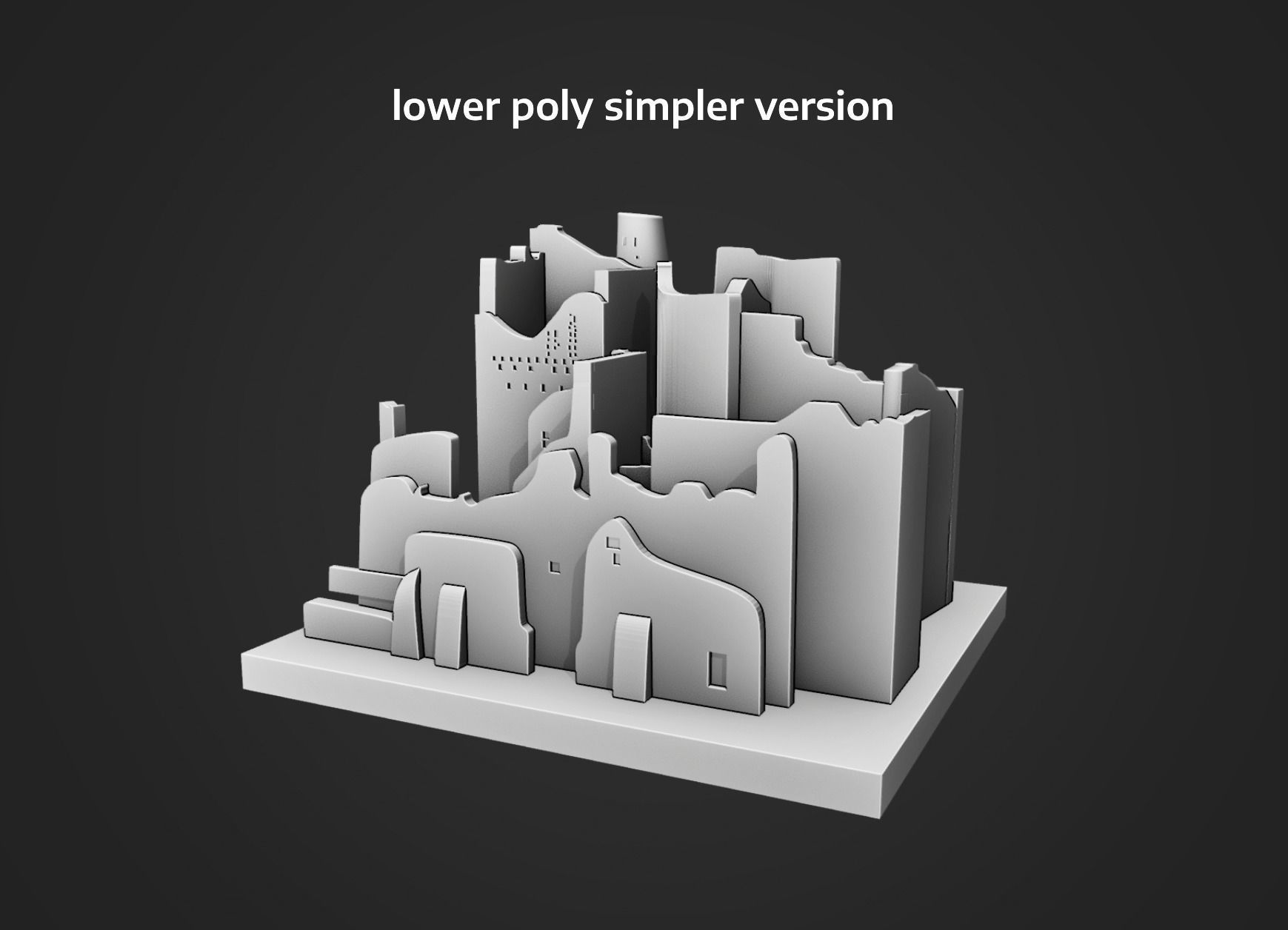 Salwa Palace diriyah - Saudi Arabia  3D print model_4