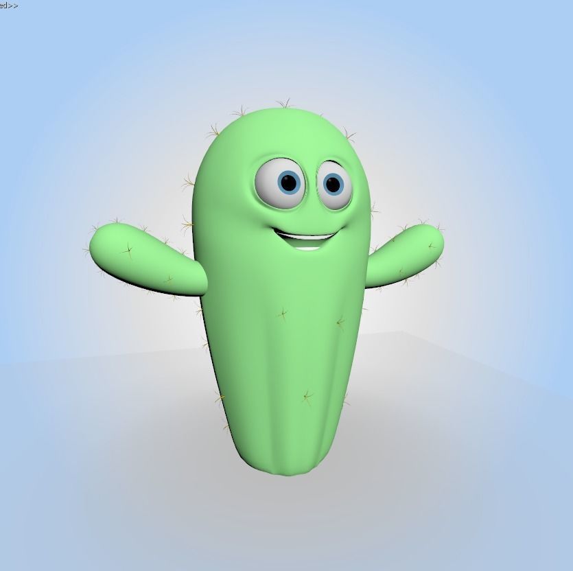 Cactus 3D model_5