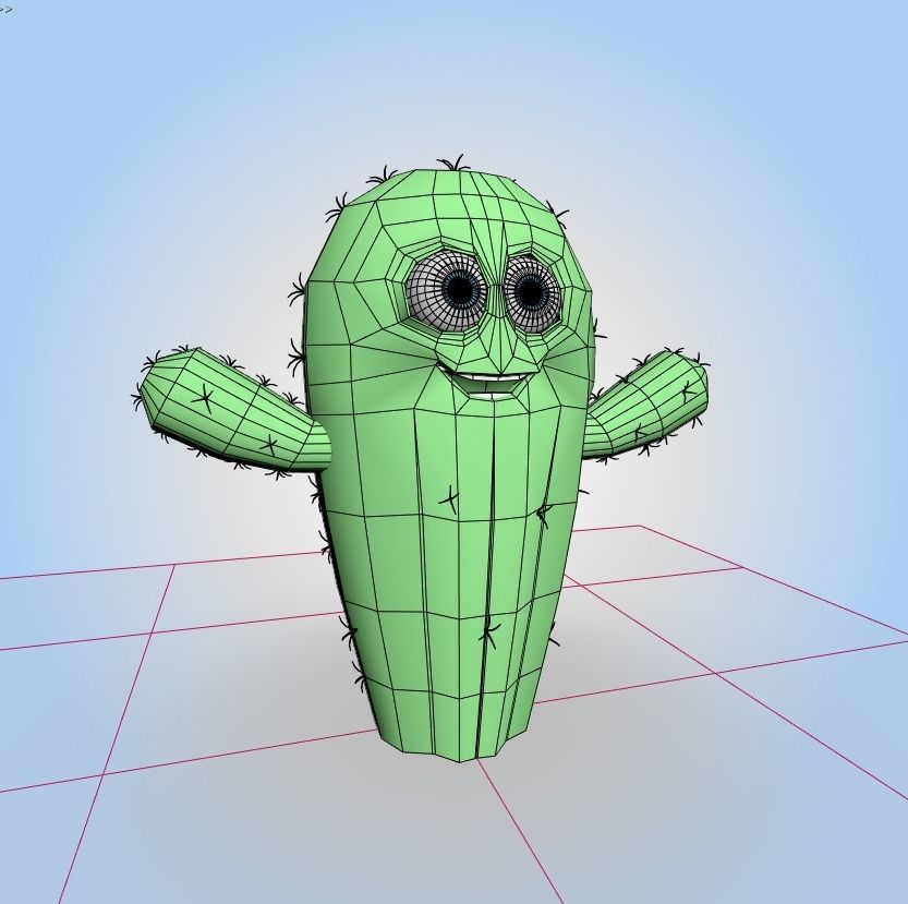 Cactus 3D model_6