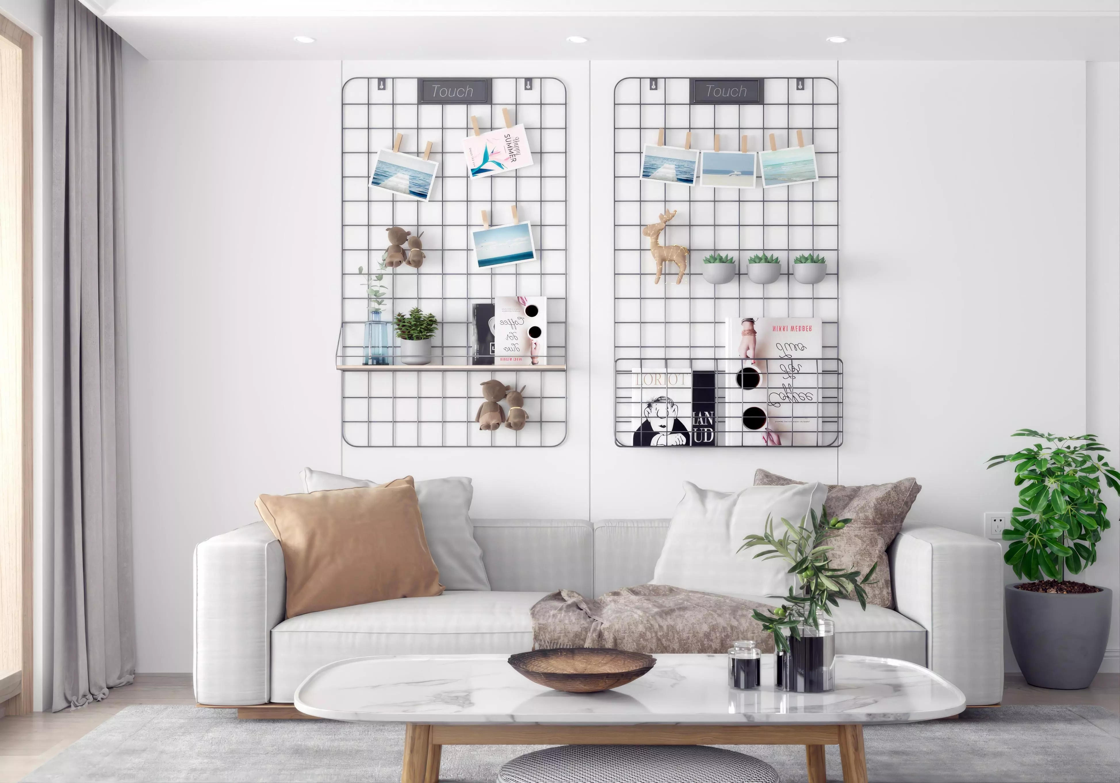 Hanger Art Decoration Combination Nordic 3D model_0