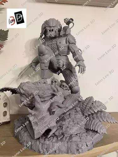 Predator 1987 Coleccionable Scale1-6 con Cabezas Intercambiables