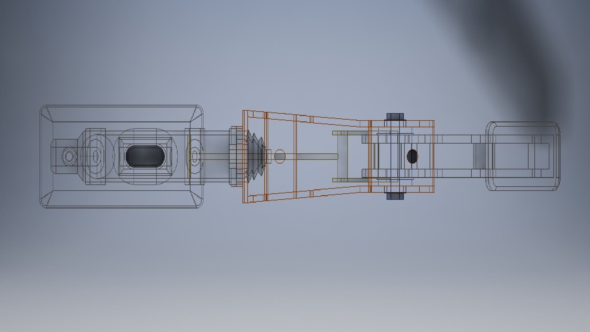 brake pedal assembly 3D model 3D model_1