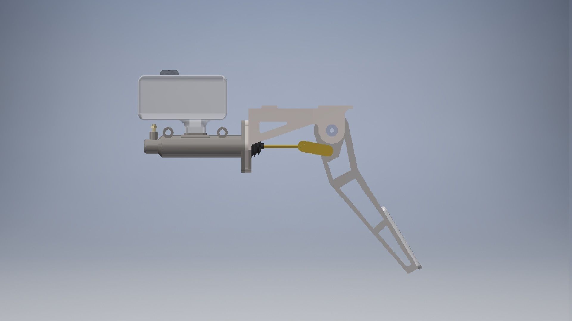brake pedal assembly 3D model 3D model_5