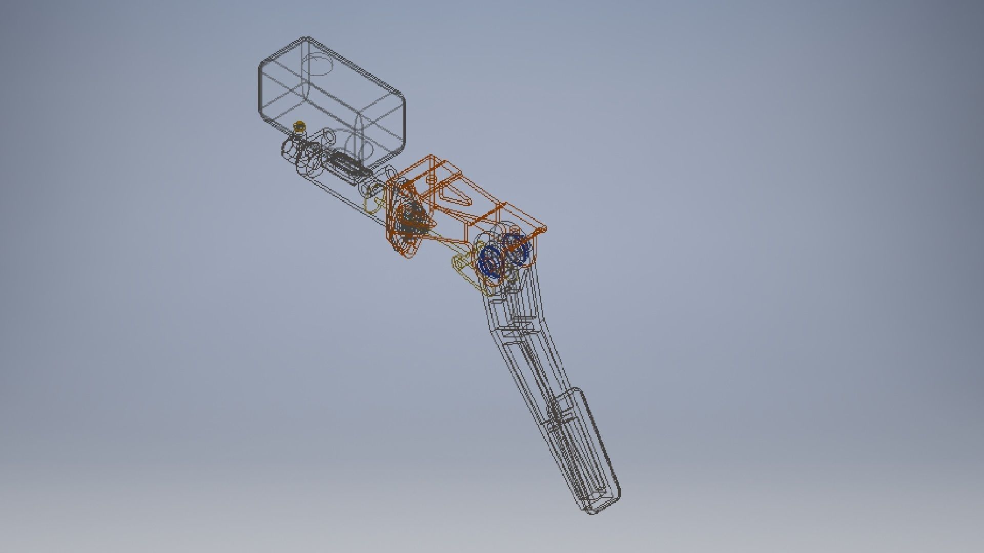 brake pedal assembly 3D model 3D model_2