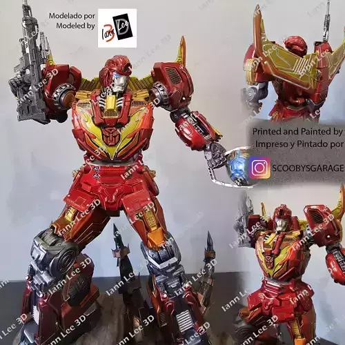 Rodimus Prime G1 Autobot Transformers Modelo 3D Coleccionable