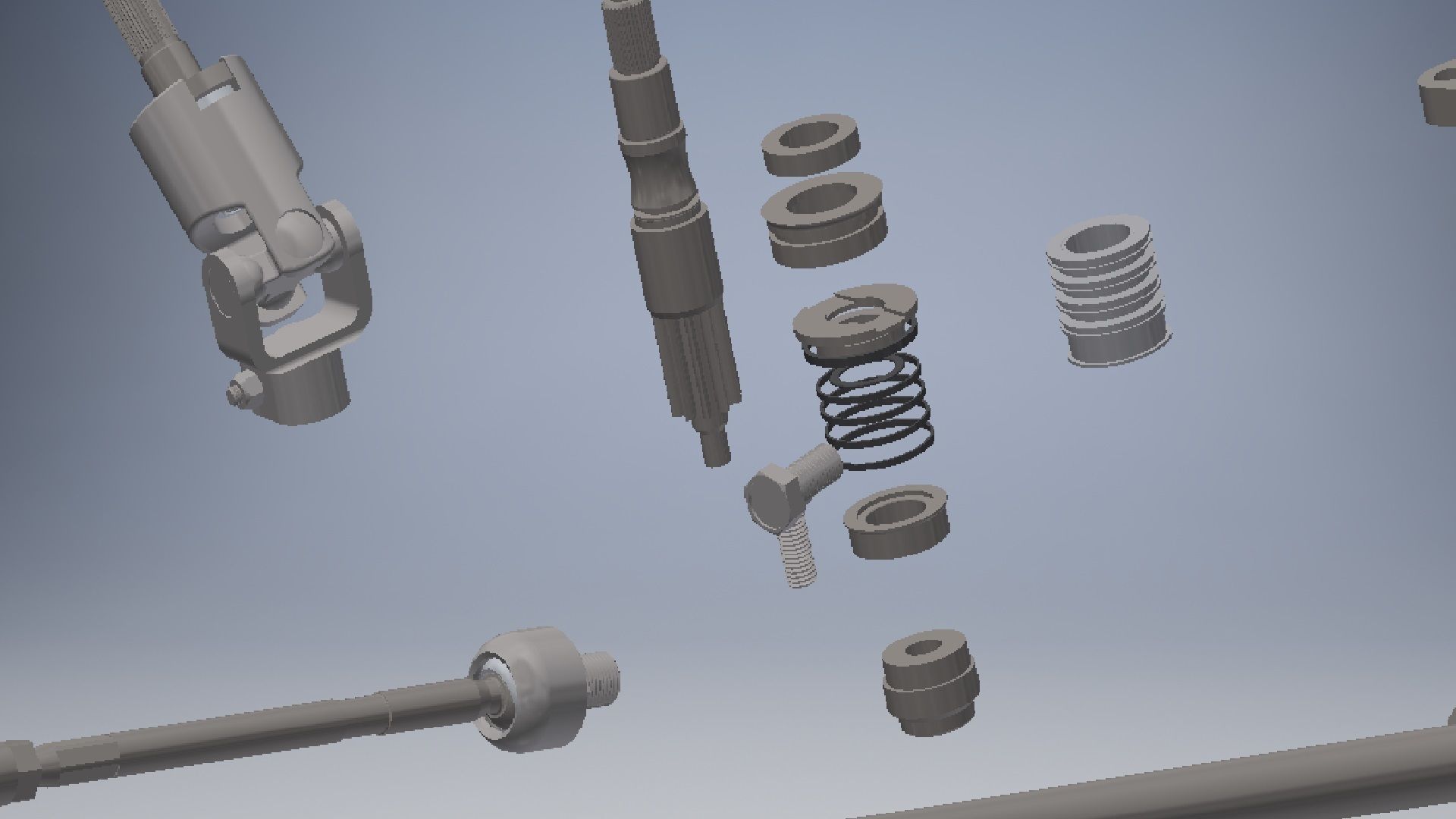 power steering system 3d model 3D model_8