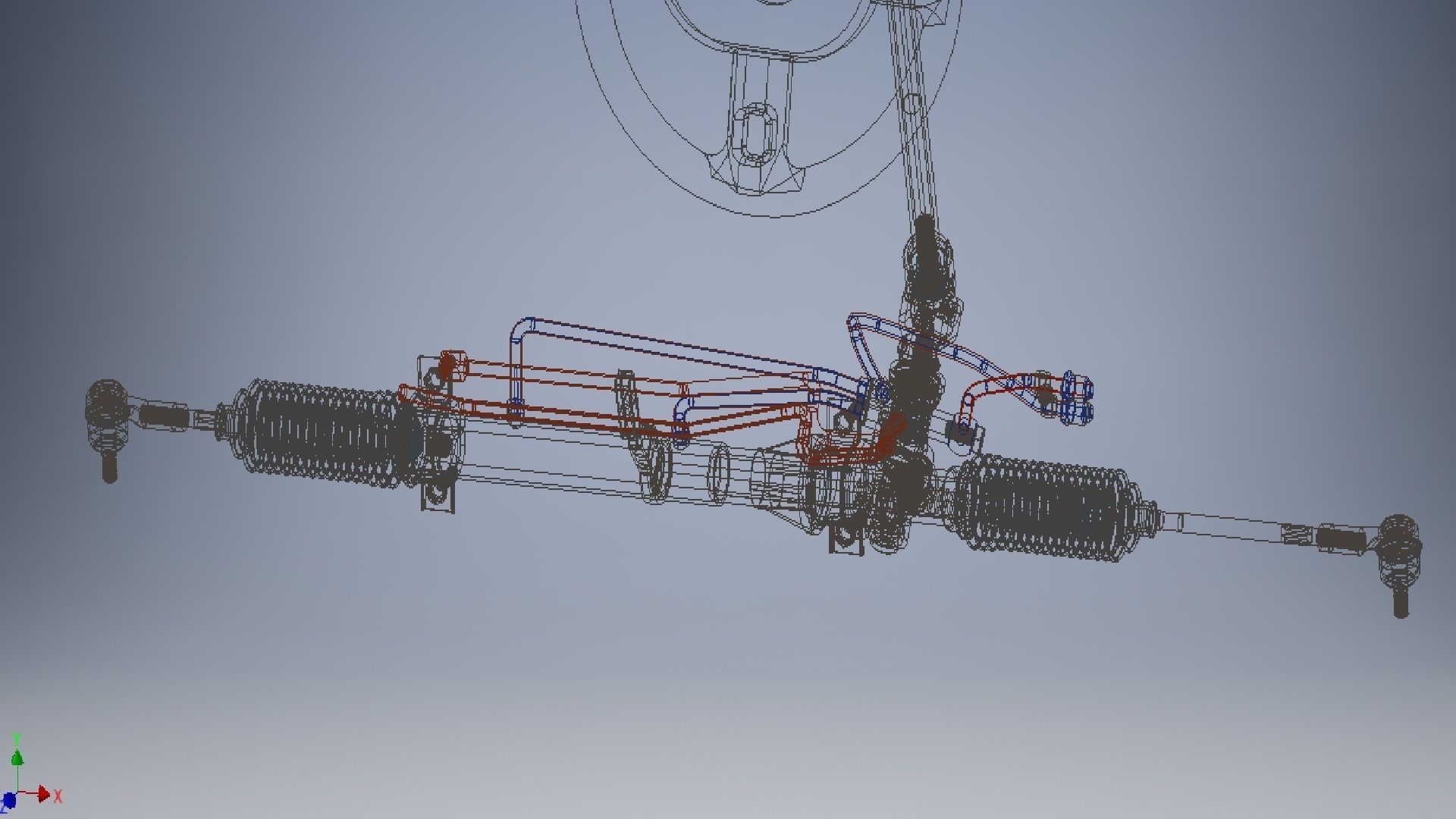 power steering system 3d model 3D model_11