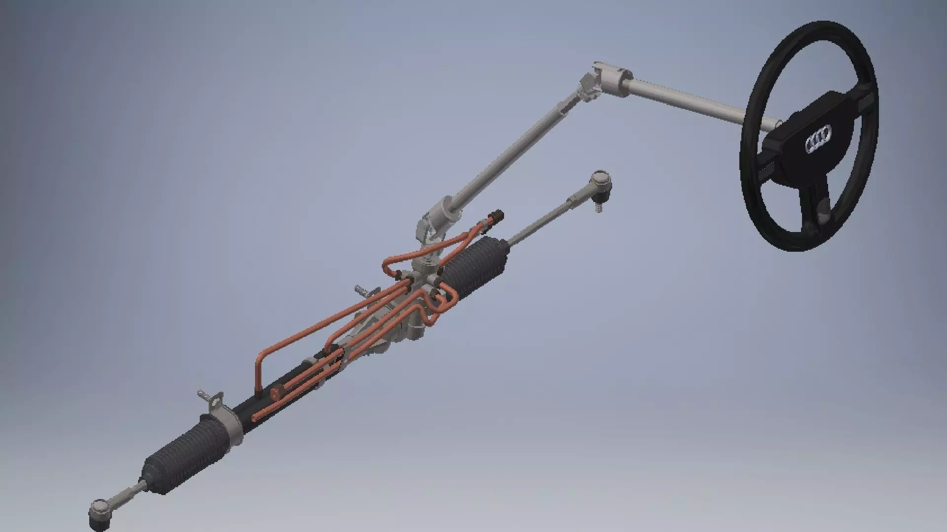 power steering system 3d model 3D model_0