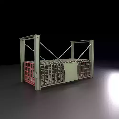 hunt cage Low-poly 3D model