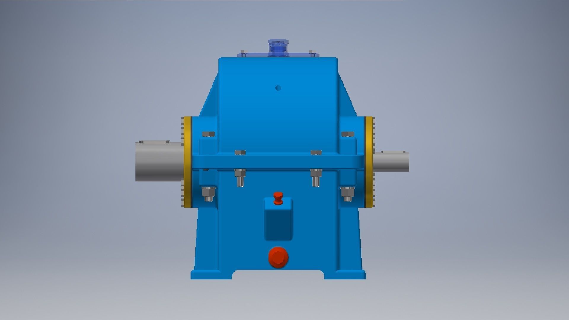 Two steps reduce gearbox  3D model_4