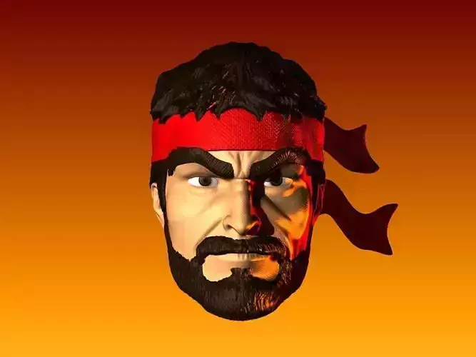 RYU HEAD CUSTOM ACTION FIGURE STREET FIGHTER