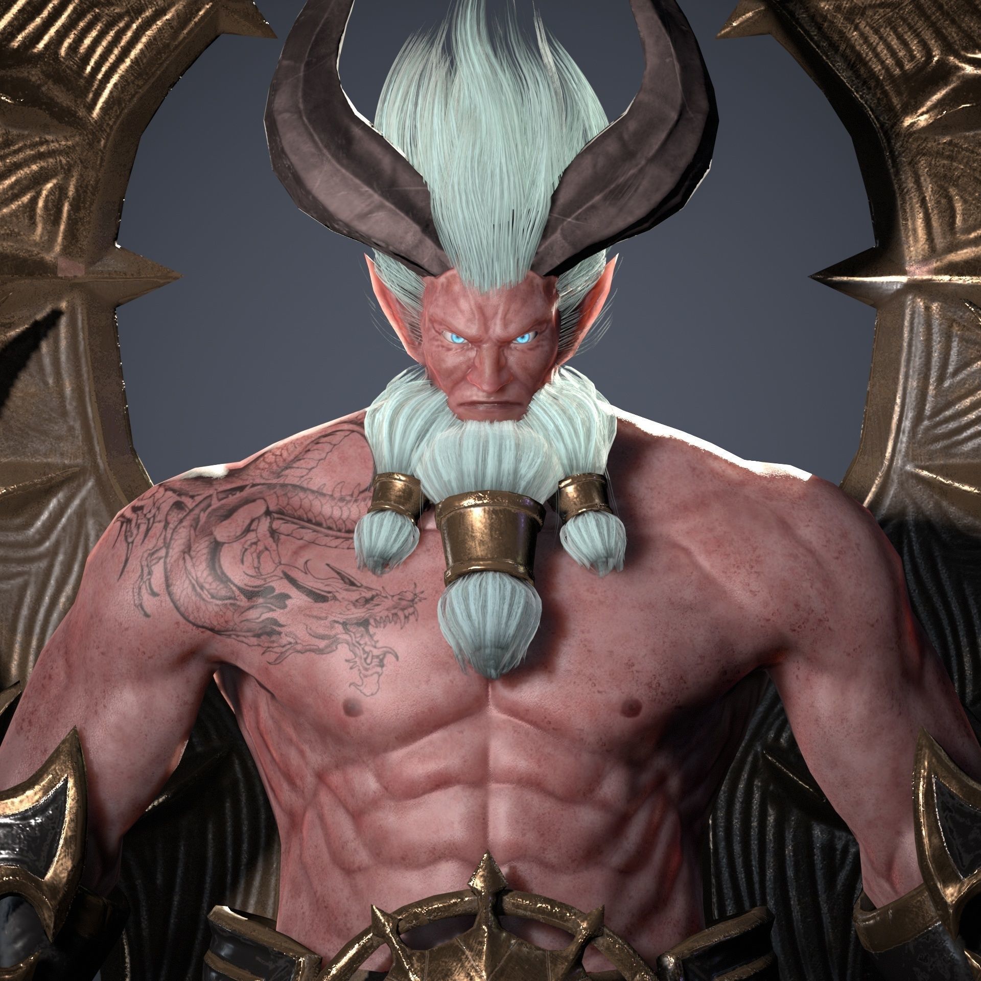 The Yacha General Low-poly 3D model_6