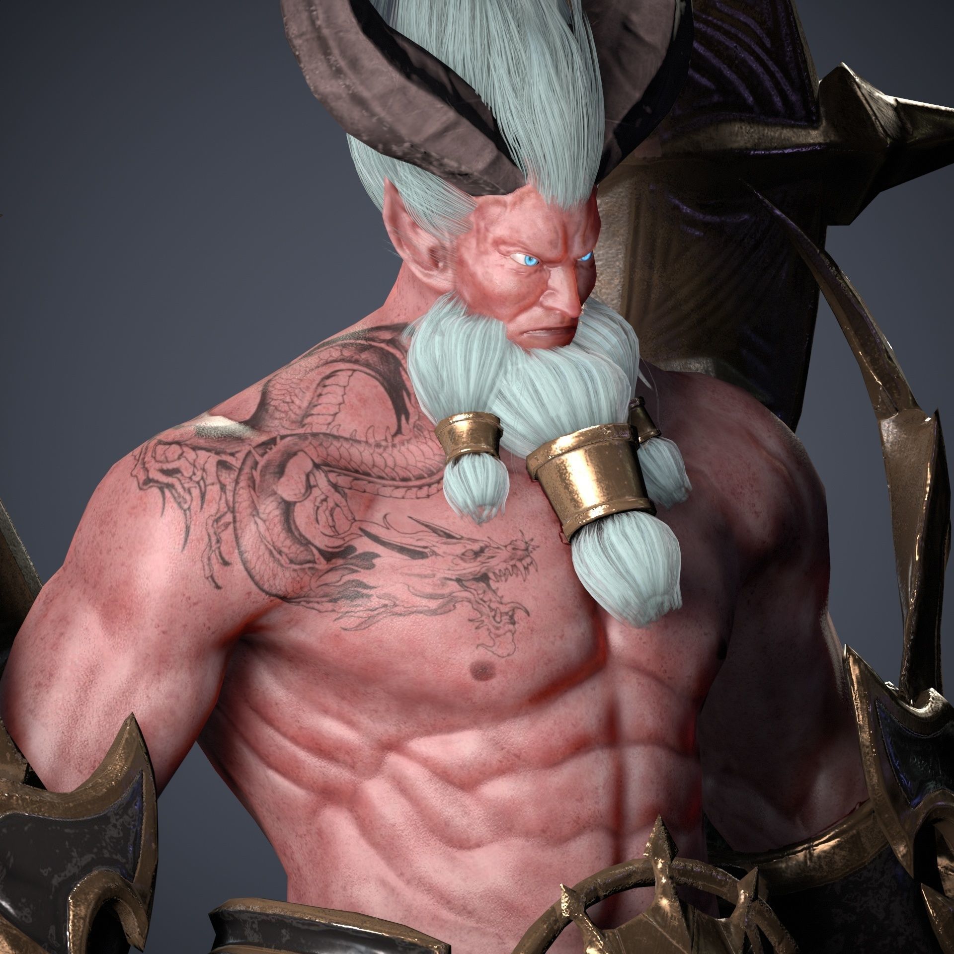 The Yacha General Low-poly 3D model_7