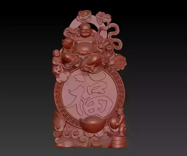 smiling budha II - di lac dia phuc Low-poly 3D model