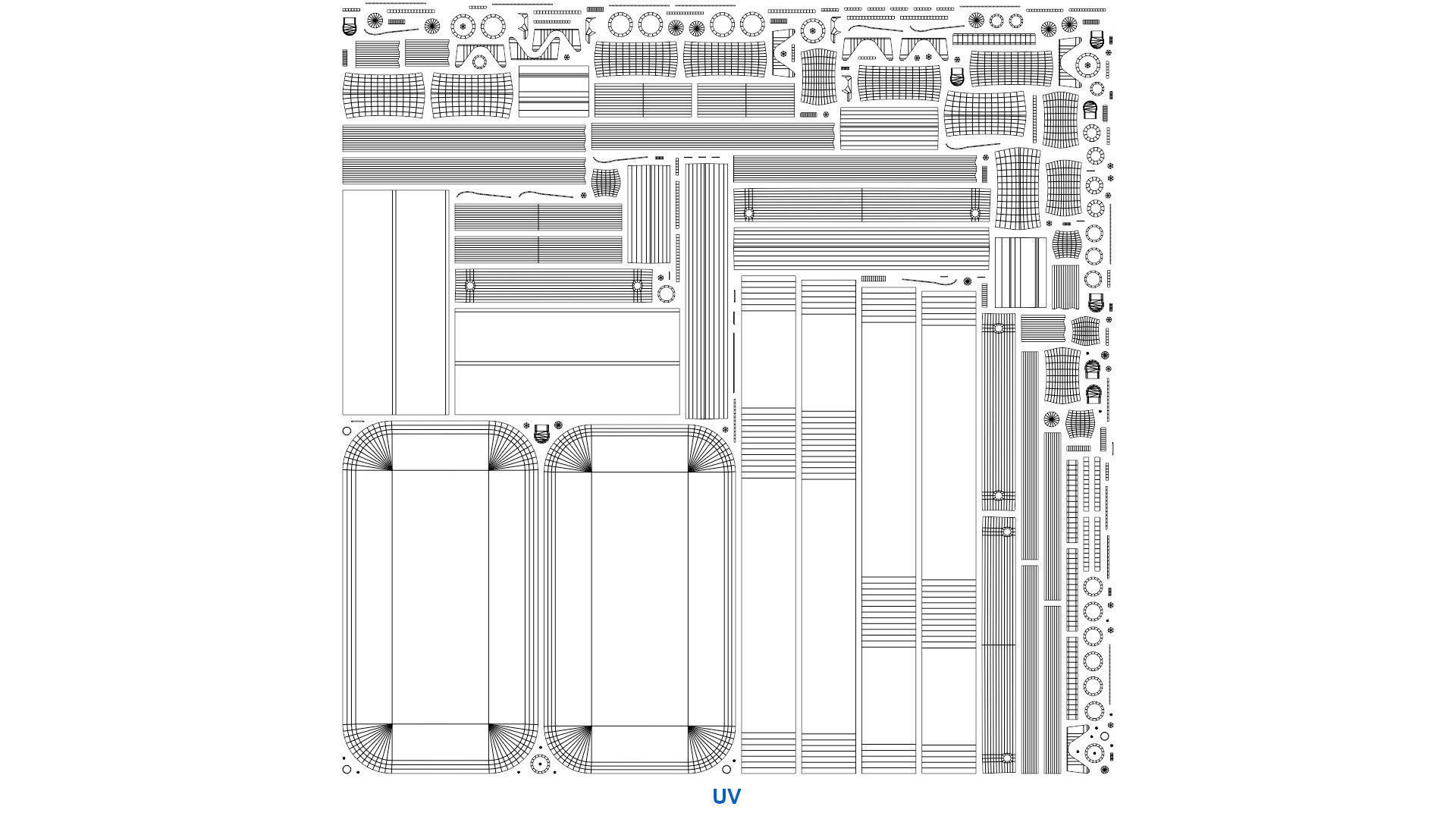 Baby Bed Trolley 1B Low-poly 3D model_7