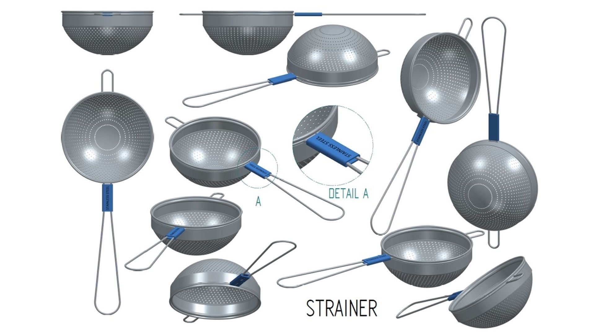 Strainer 3D print model_3