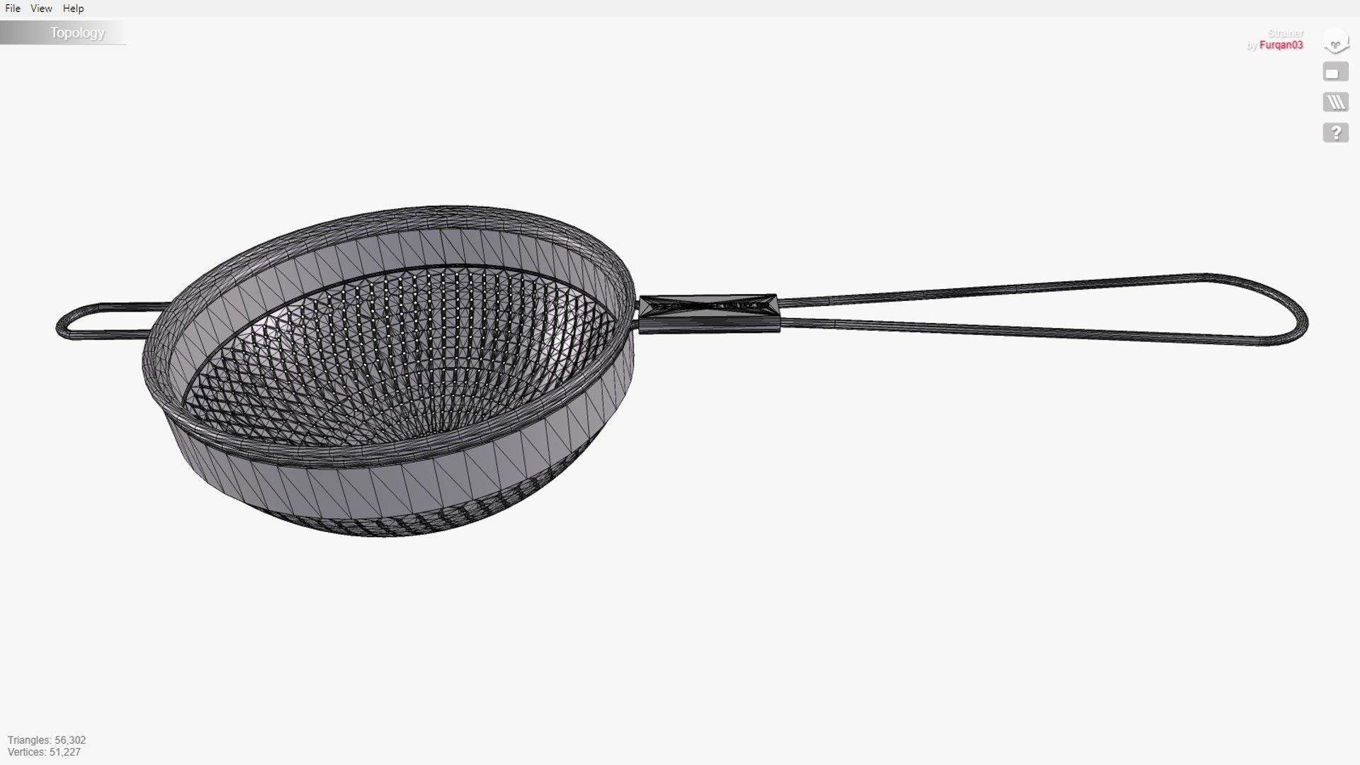 Strainer 3D print model_5