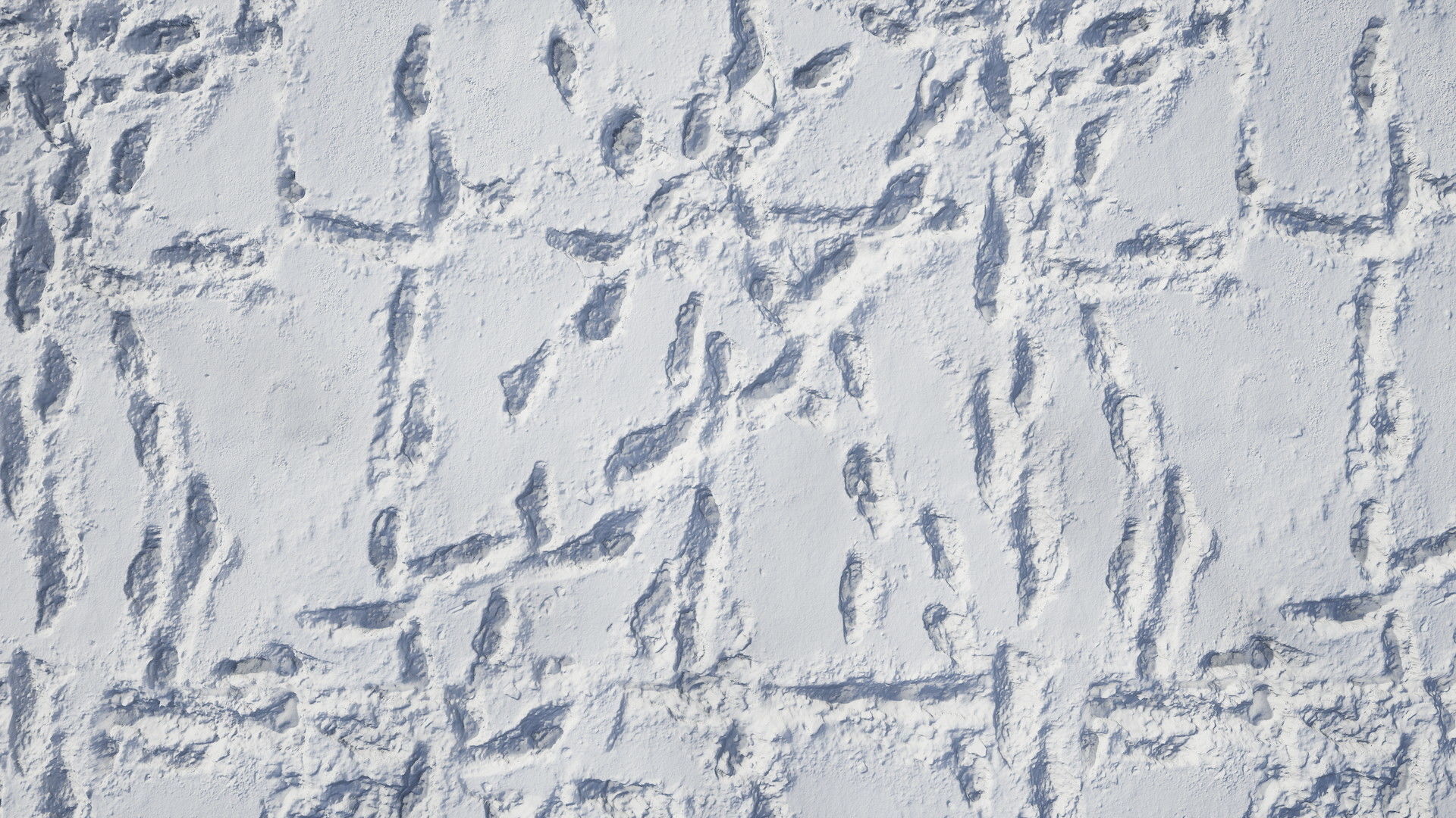 UE Snow area materials  part 01 Low-poly 3D model_2