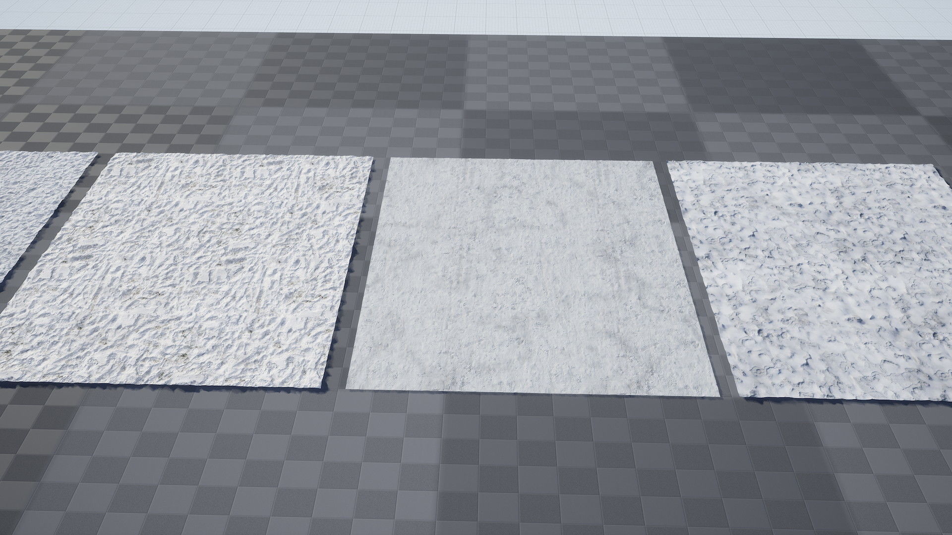 UE Snow area materials  part 01 Low-poly 3D model_5