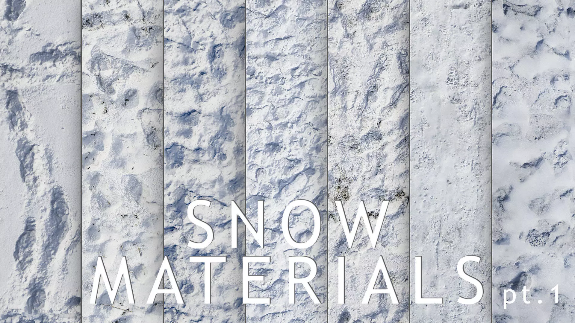 UE Snow area materials  part 01 Low-poly 3D model_0