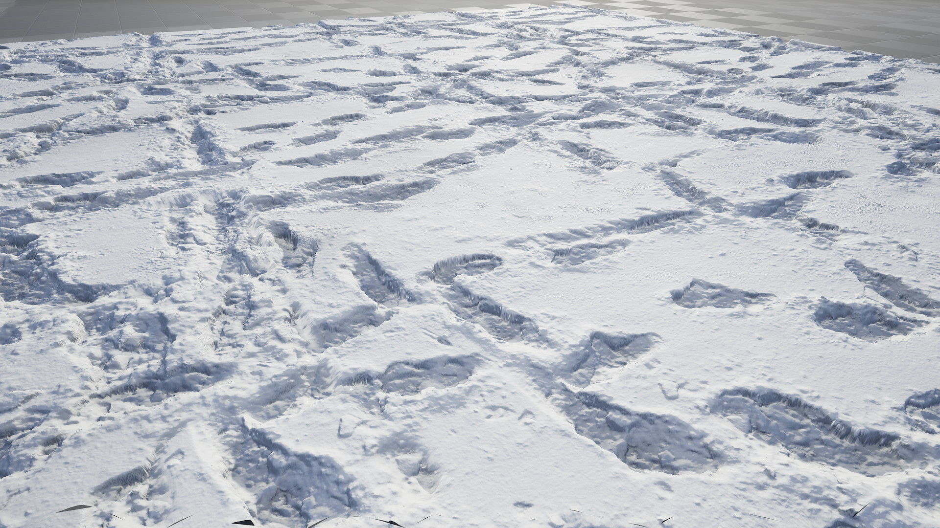 UE Snow area materials  part 01 Low-poly 3D model_11