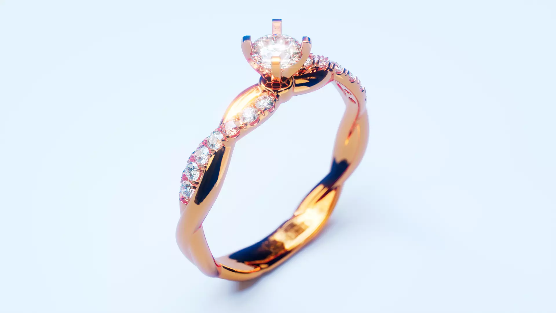 Engagement Ring 51 3D print model