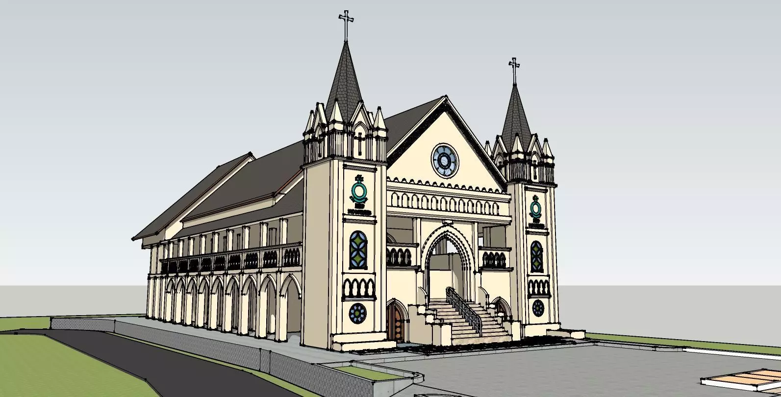 church clasic 3D model_0