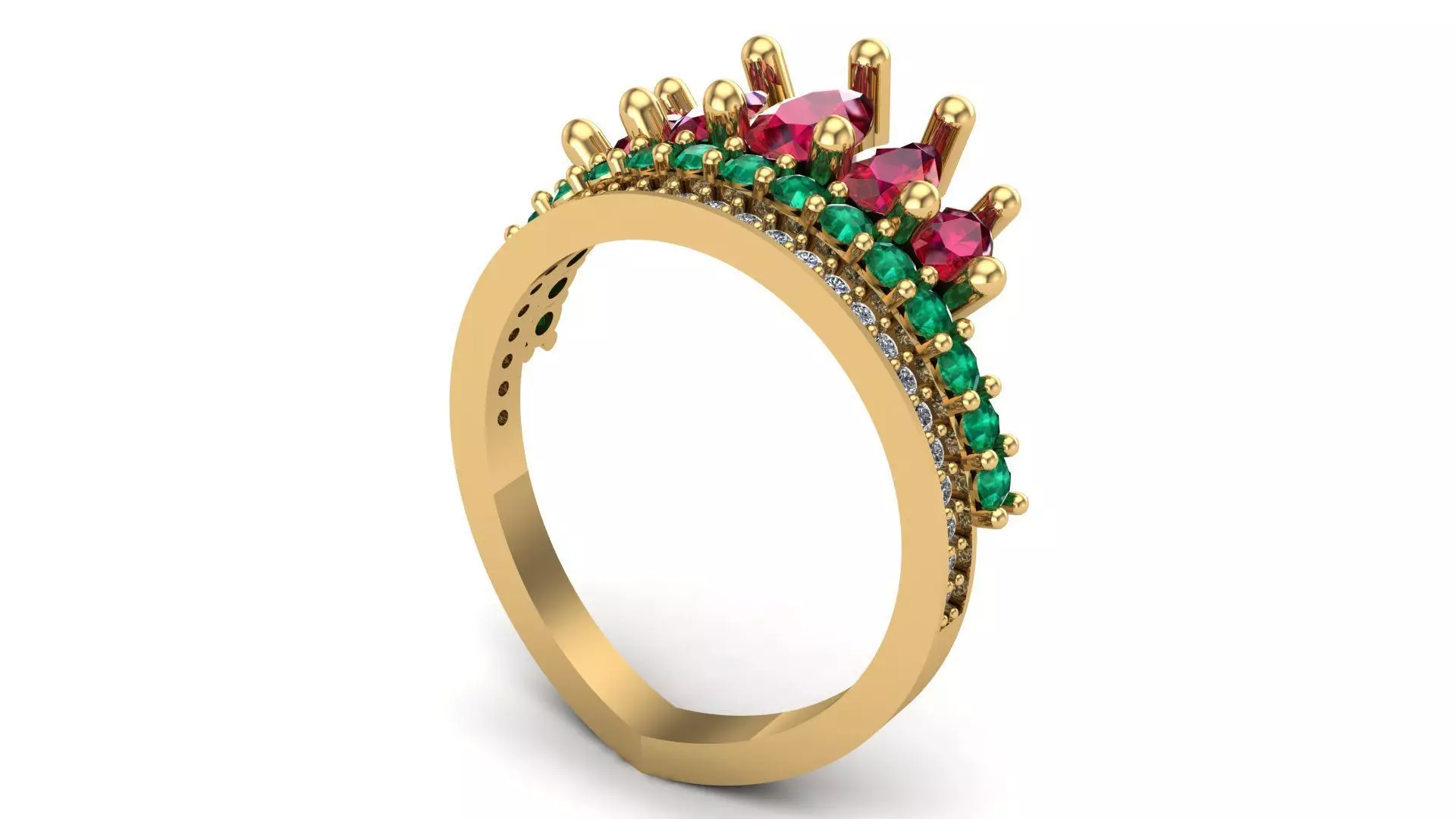 CROWNE RING 3D print model_0