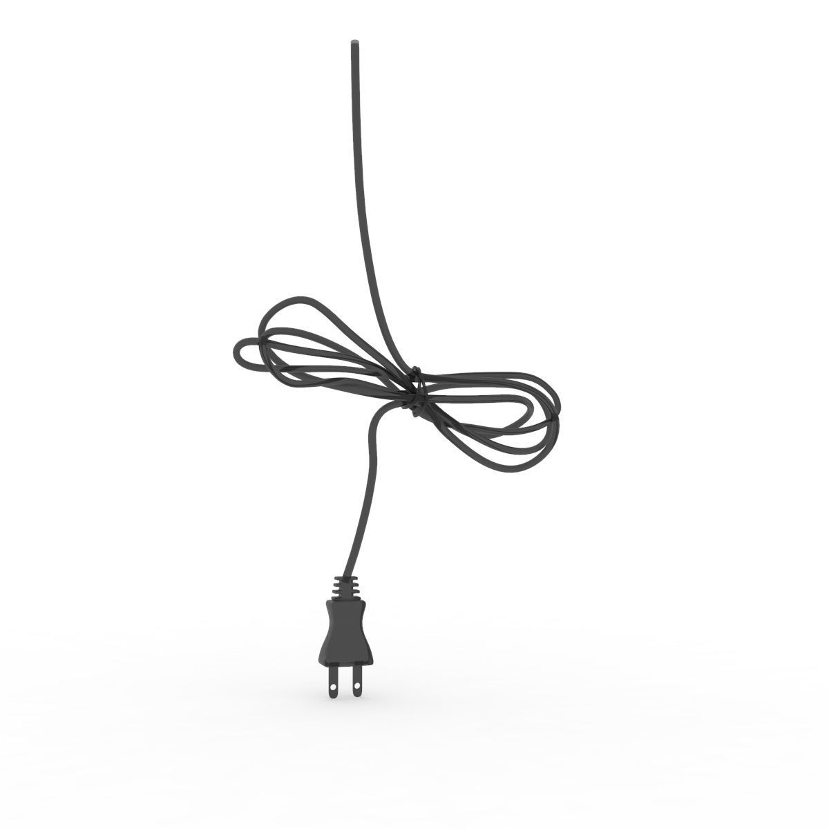 Power cable Low-poly 3D model_5