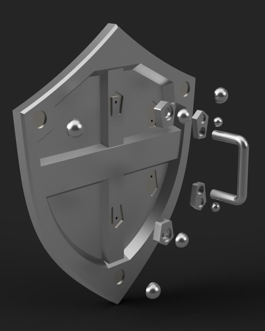 The Legend of Zelda - Tears of The Kingdom - Hylian Shield 3D print model_4