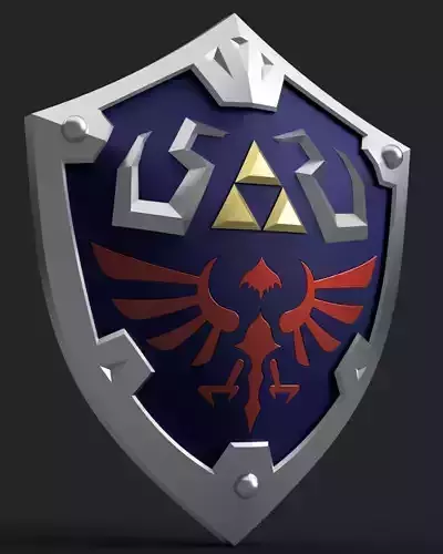 The Legend of Zelda - Tears of The Kingdom - Hylian Shield 3D print model