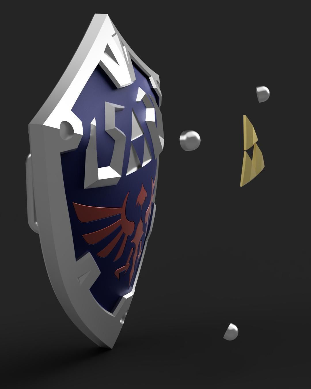The Legend of Zelda - Tears of The Kingdom - Hylian Shield 3D print model_3