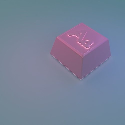 Letter Keycap Free 3D model