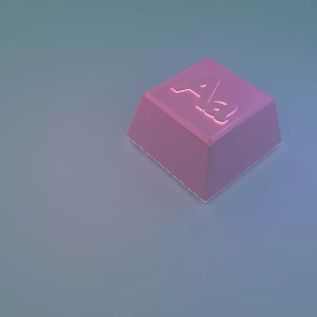 Letter Keycap Free 3D model