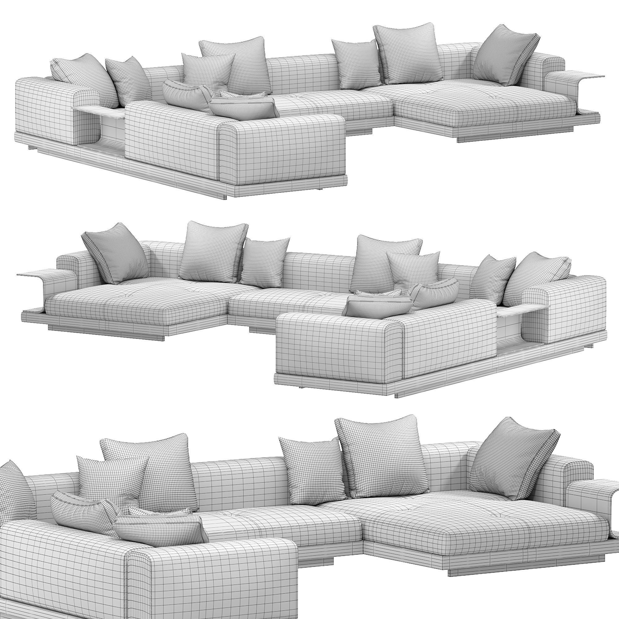 Connery Sofa 3D model_3