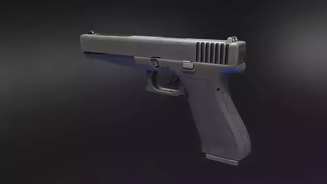 Eda G17L Pistol Low-poly 3D model
