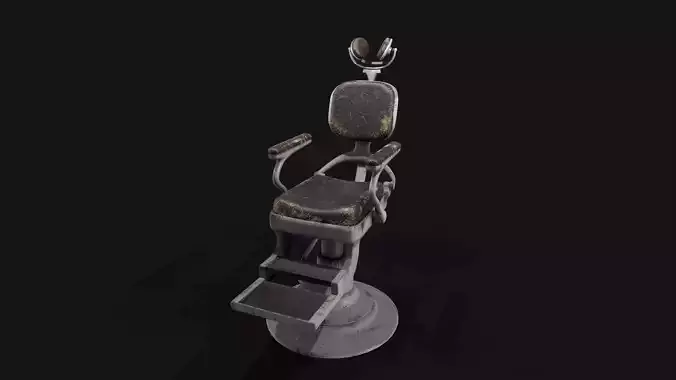Dentist Chair old Low-poly 3D model