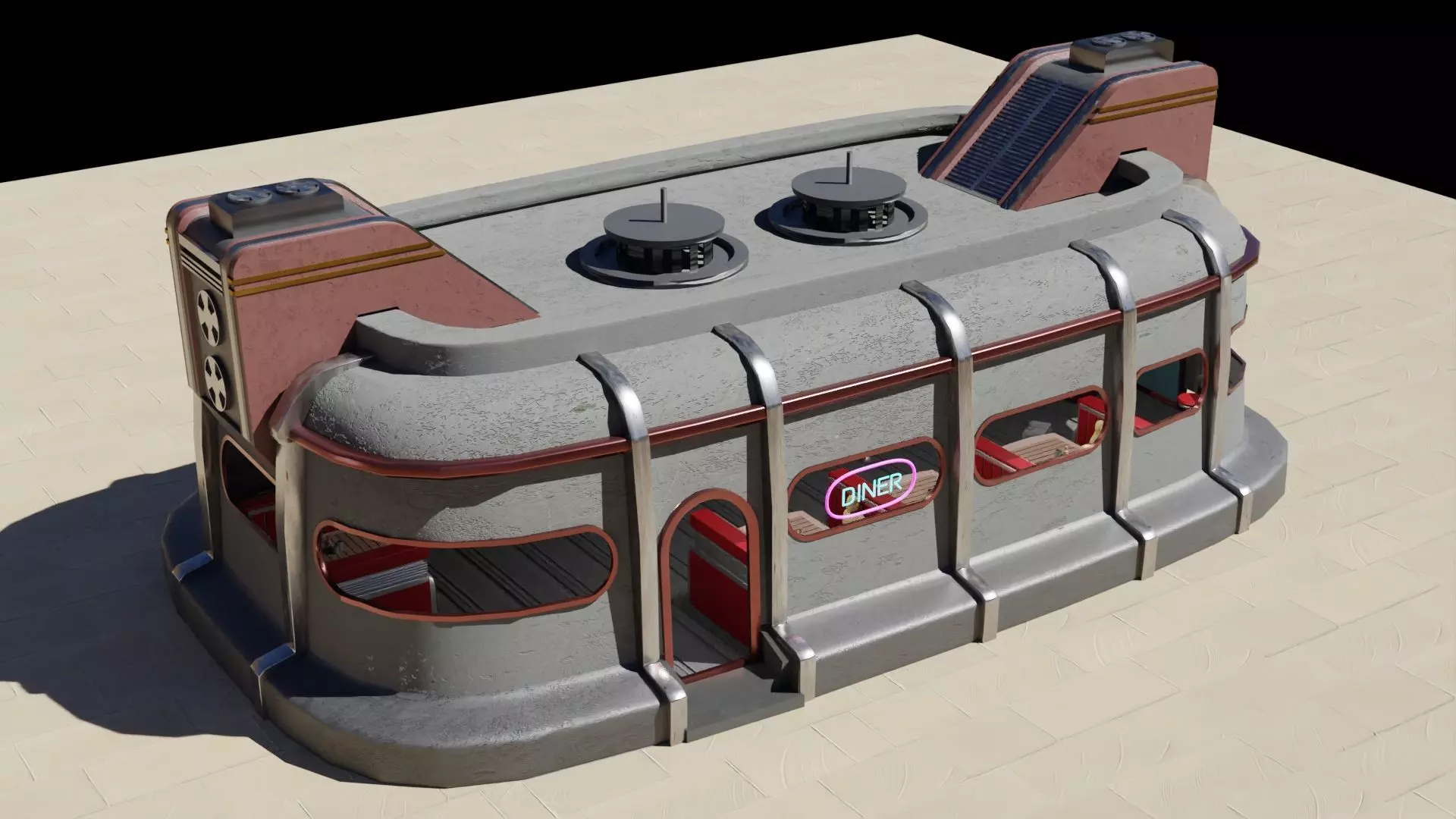 Dex Diner 3D model_0