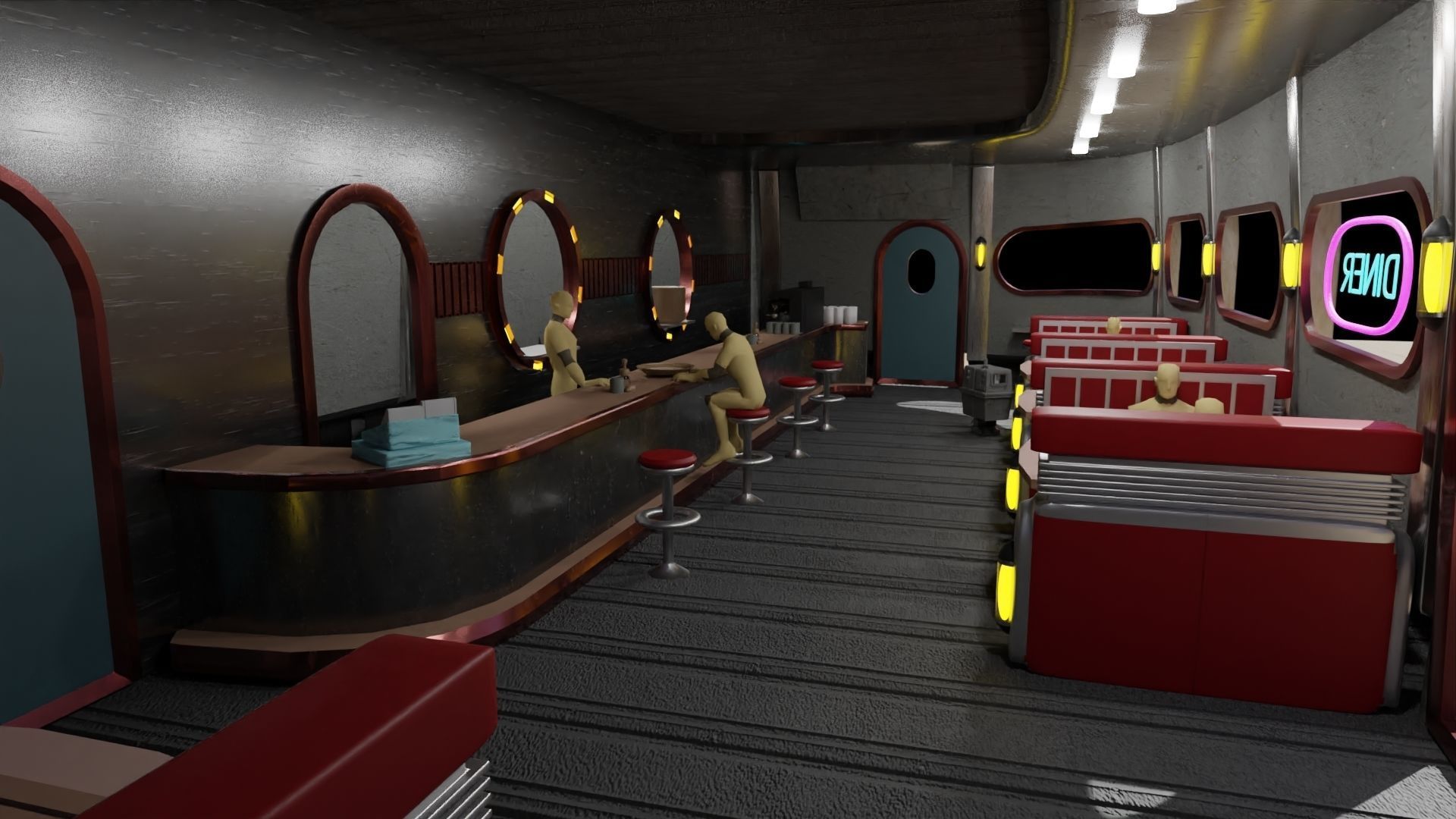Dex Diner 3D model_1