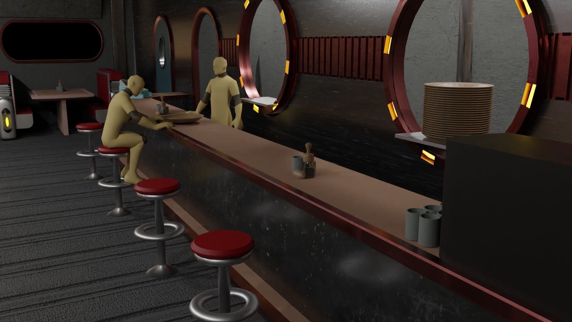 Dex Diner 3D model_4