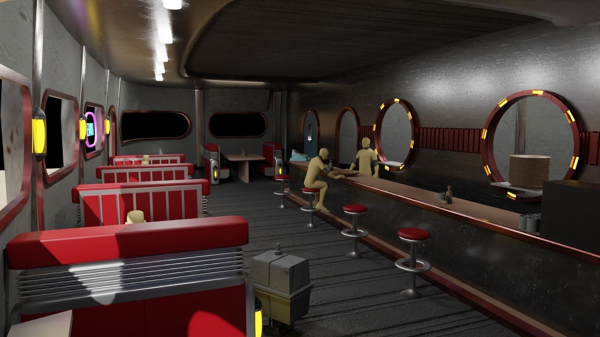 Dex Diner 3D model_2