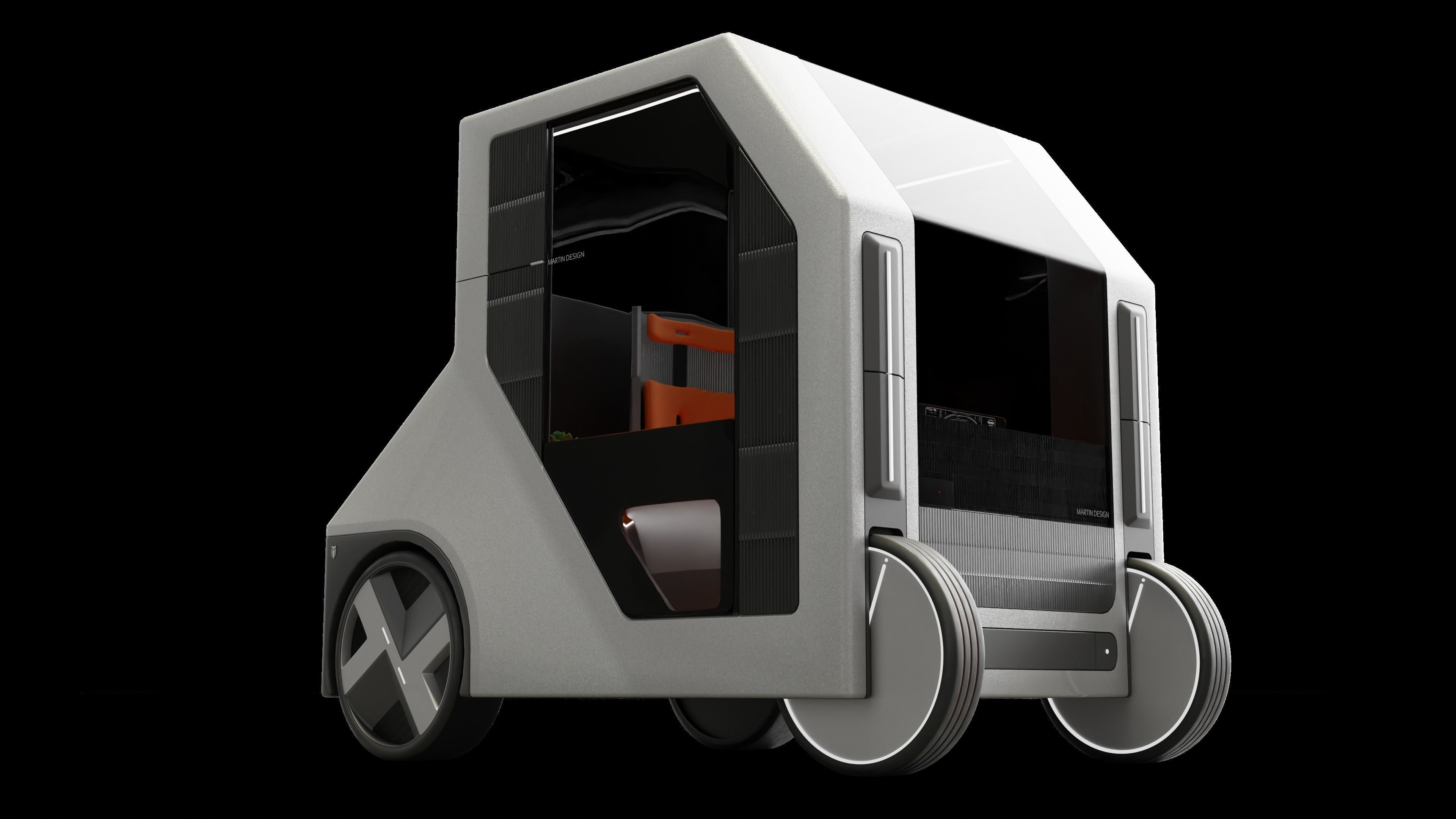 City Car 2030 3D model_4