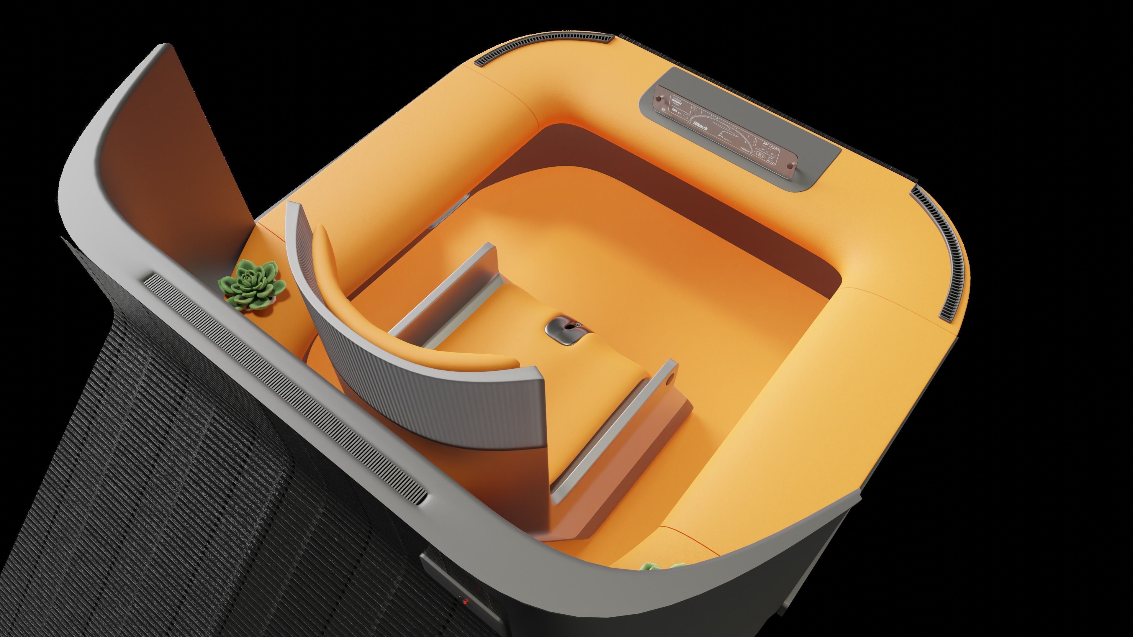 City Car 2030 3D model_7