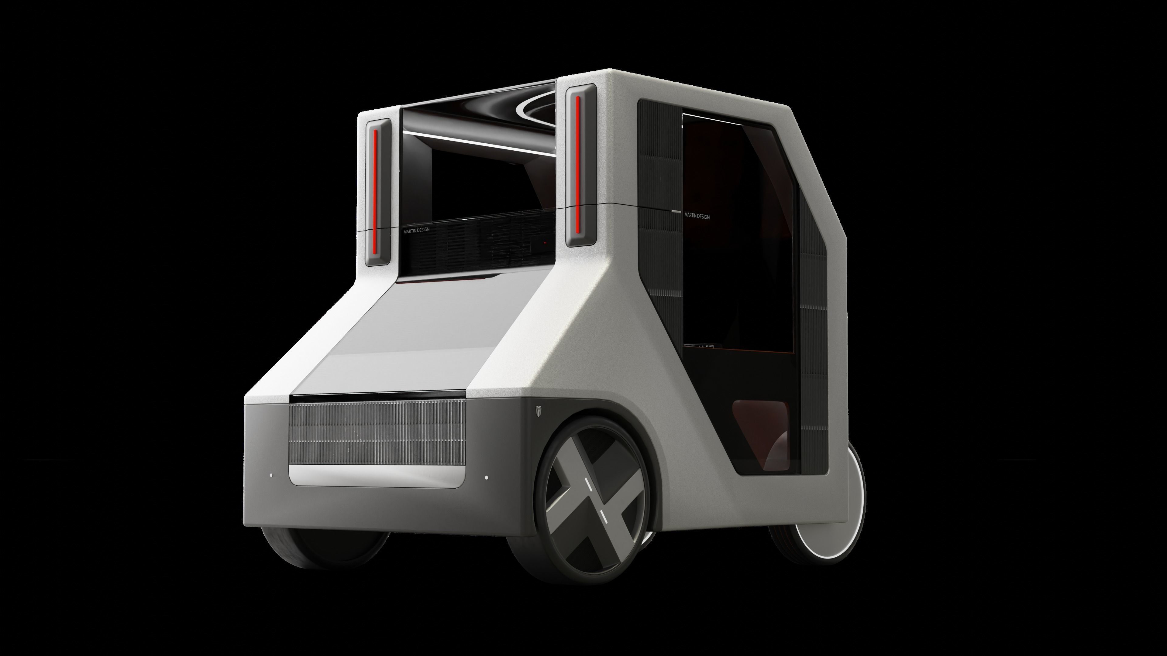 City Car 2030 3D model_6
