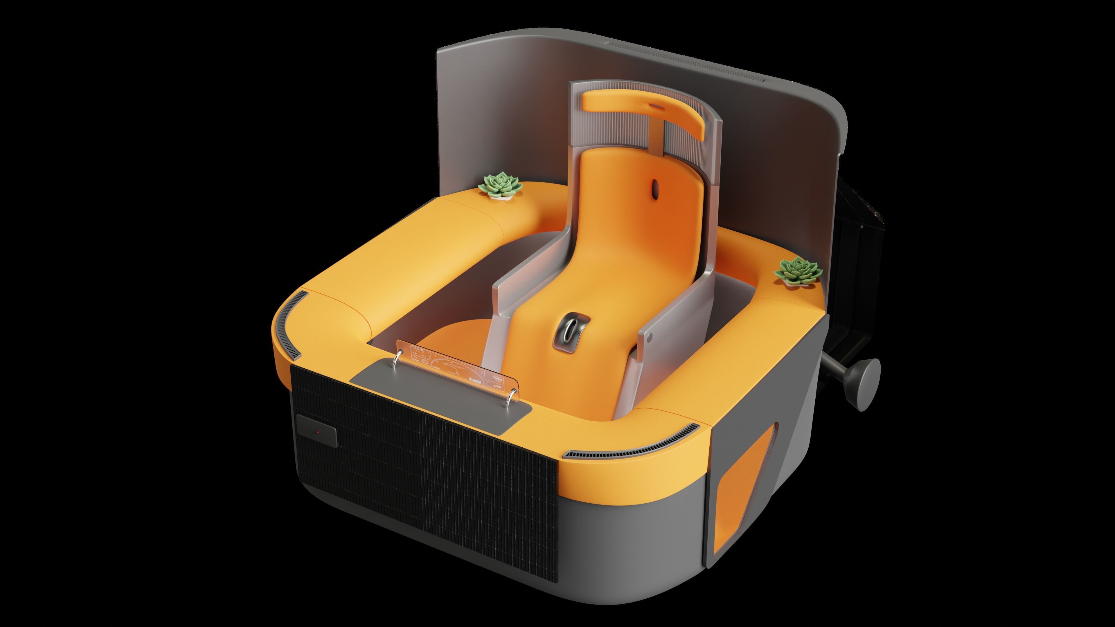 City Car 2030 3D model_8